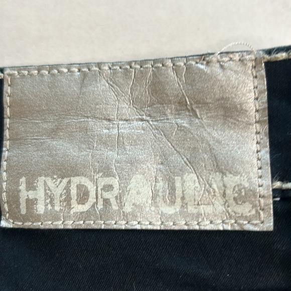 Hydraulic “Addison” Super Skinny Embellished Whiskered Black Jeans. Size 17/18 - Picture 8 of 16